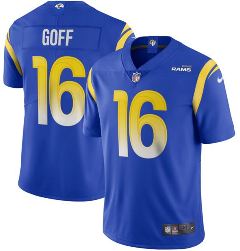 Nike Rams 16 Jared Goff Royal 2020 New Vapor Untouchable Limited Jersey