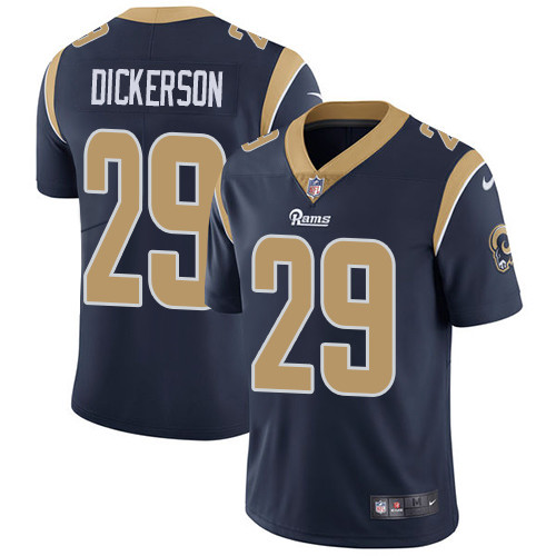  Rams 29 Eric Dickerson Navy Vapor Untouchable Player Limited Jersey
