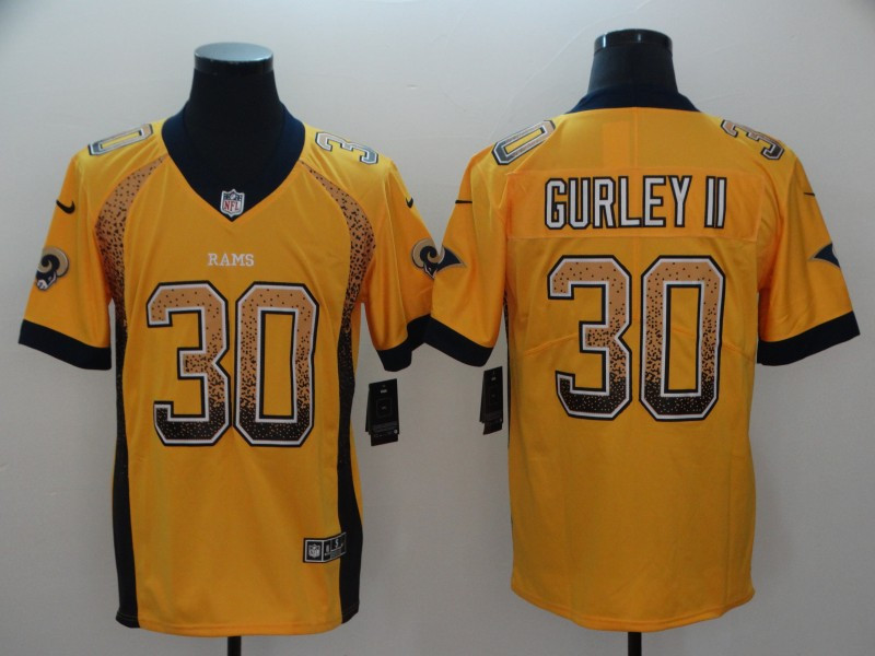  Rams 30 Todd Gurley II Gold Drift Fashion Limited Jersey