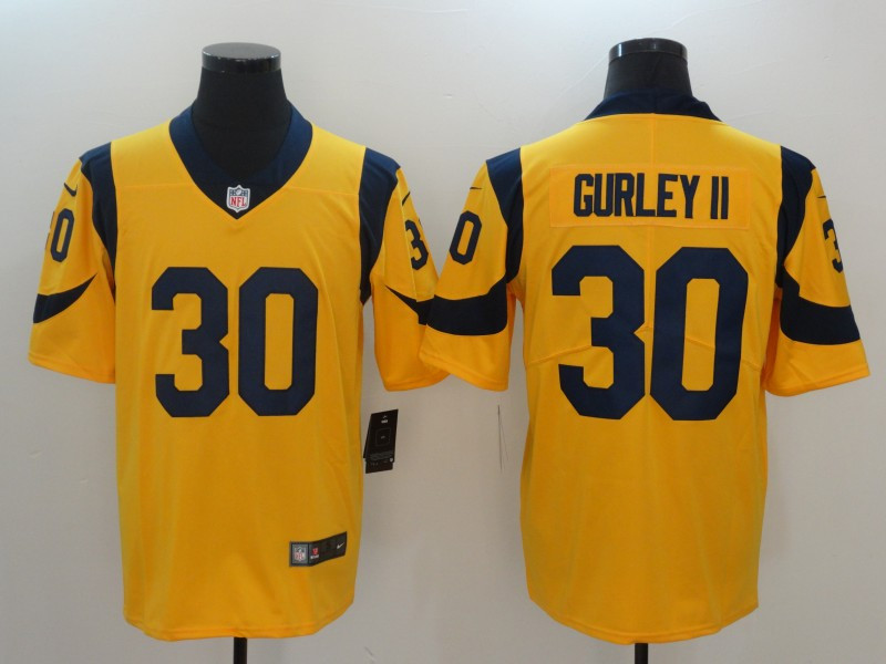  Rams 30 Todd Gurley II Gold Vapor Untouchable Player Limited Jersey