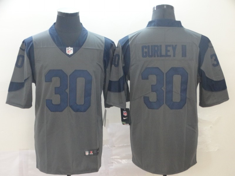 Nike Rams 30 Todd Gurley II Gray Inverted Legend Limited Jersey