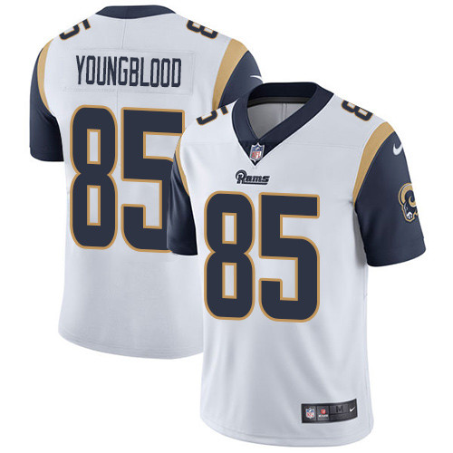  Rams 85 Jack Youngblood White Vapor Untouchable Player Limited Jersey