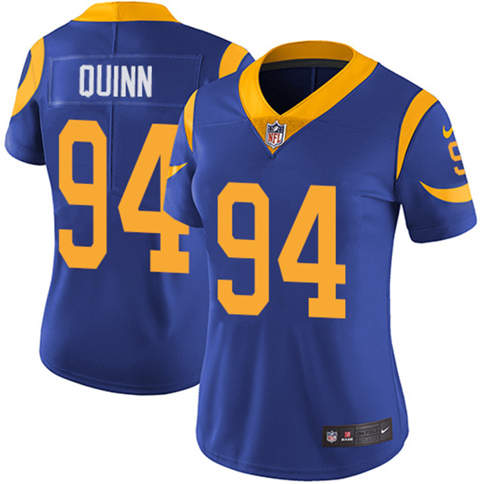  Rams 94 Robert Quinn Royal Women Vapor Untouchable Limited Jersey