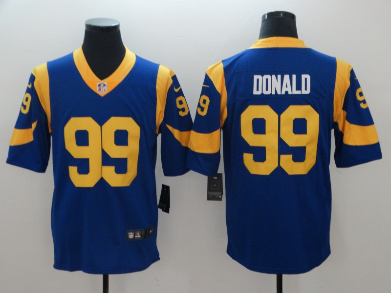 Nike Rams 99 Aaron Donald Royal Vapor Untouchable Limited Jersey