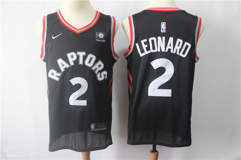 Toronto Raptors Kawhi Leonard #2 Swingman Basketball Jersey Stitched Black 