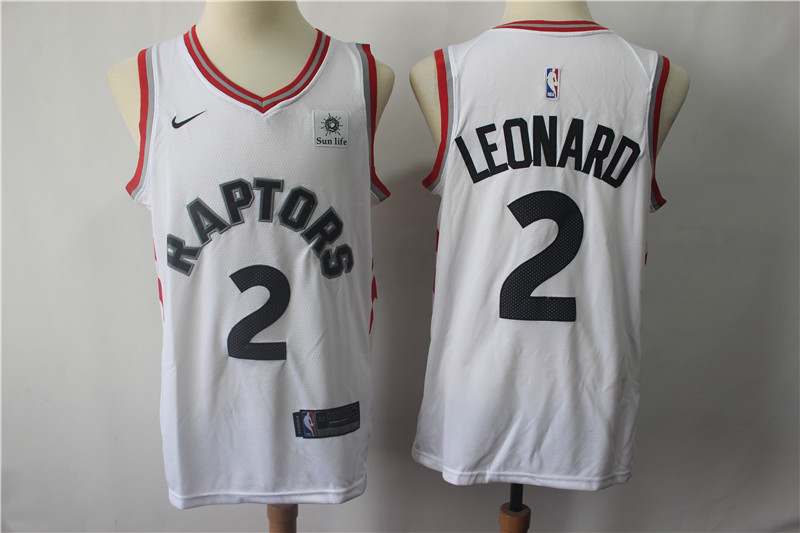  Raptors #2 Kawhi Leonard White NBA Swingman Association Edition Jersey