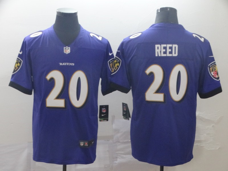 Nike Ravens 20 Ed Reed Purple Vapor Untouchable Limited Jersey