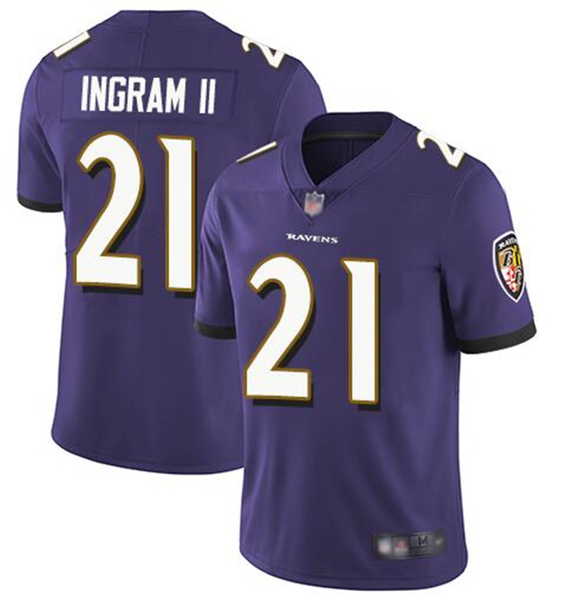 Nike Ravens 21 Mark Ingram II Purple Vapor Untouchable Limited Jersey