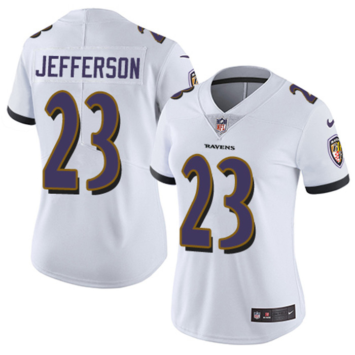  Ravens 23 Tony Jefferson White Vapor Untouchable Limited Jersey