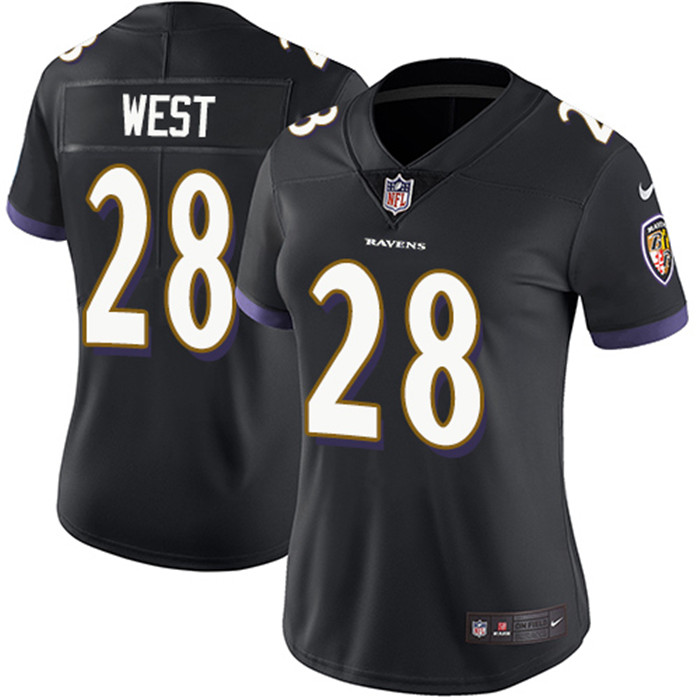  Ravens 28 Terrance West Black Vapor Untouchable Limited Jersey