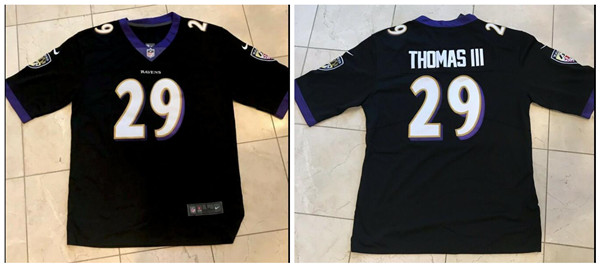 Nike Ravens 29 Earl Thomas III Black Vapor Untouchable Limited Jersey