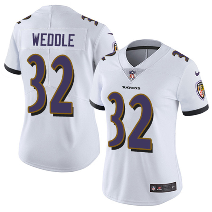 Ravens 32 Eric Weddle White Vapor Untouchable Limited Jersey