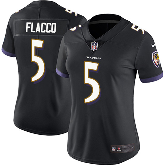 Ravens 5 Joe Flacco Black Vapor Untouchable Limited Jersey