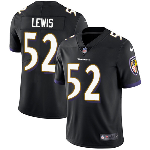  Ravens 52 Ray Lewis Black Vapor Untouchable Player Limited Jersey