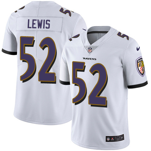  Ravens 52 Ray Lewis White Vapor Untouchable Player Limited Jersey