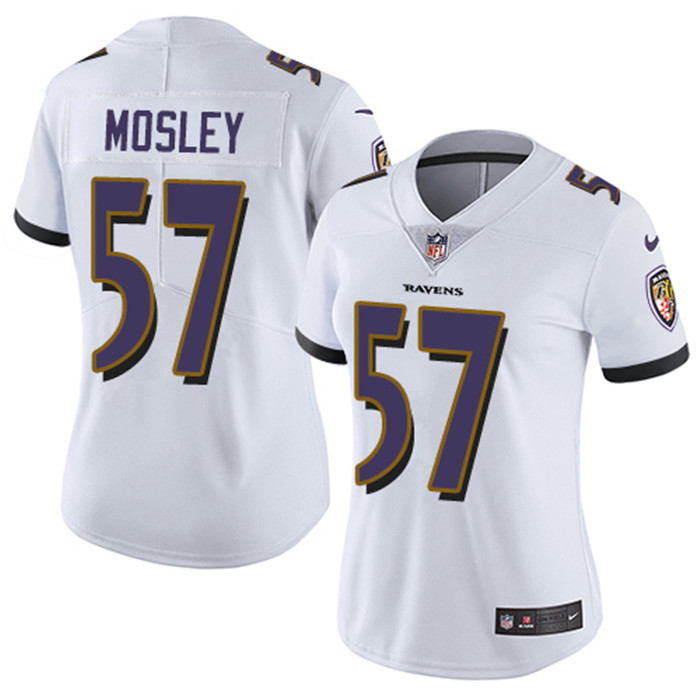  Ravens 57 C.J. Mosely White Vapor Untouchable Limited Jersey