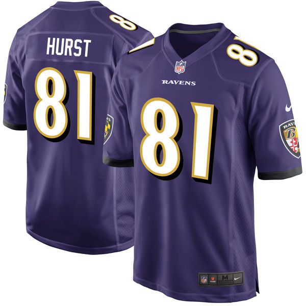  Ravens 81 Hayden Hurst Orange 2018 NFL Draft Pick Elite Jersey