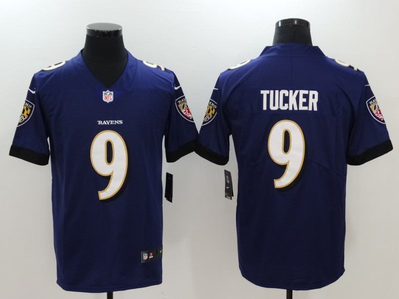  Ravens 9 Justin Tucker Purple Vapor Untouchable Player Limited Jersey