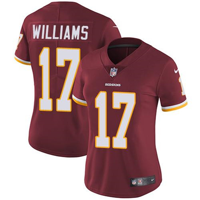  Redskins 17 Doug Williams Burgundy Red Women Vapor Untouchable Limited Jersey