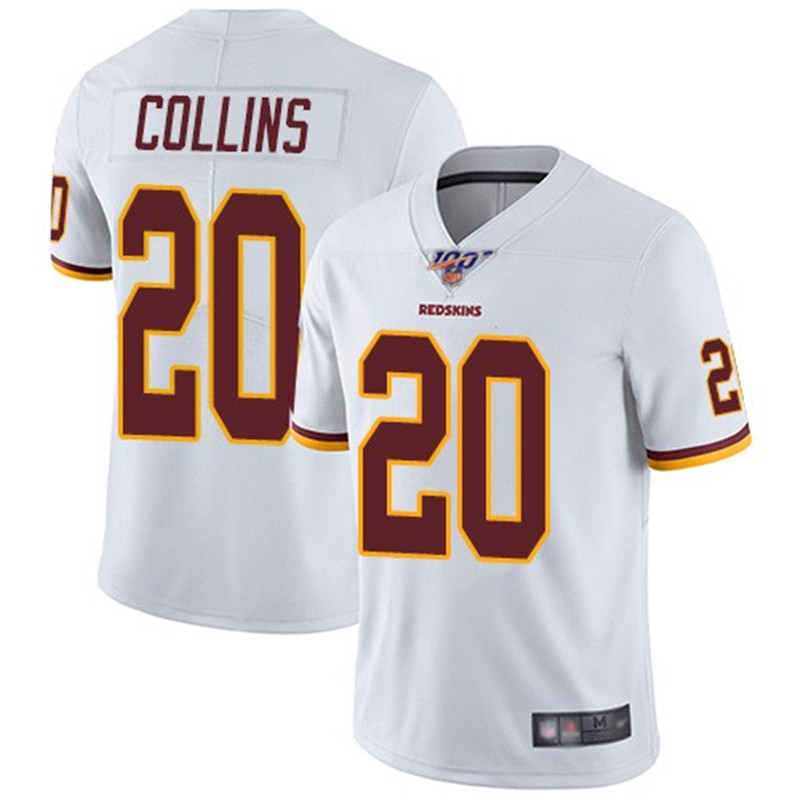 Nike Redskins 20 Landon Collins White 100th Season Vapor Untouchable Limited Jersey