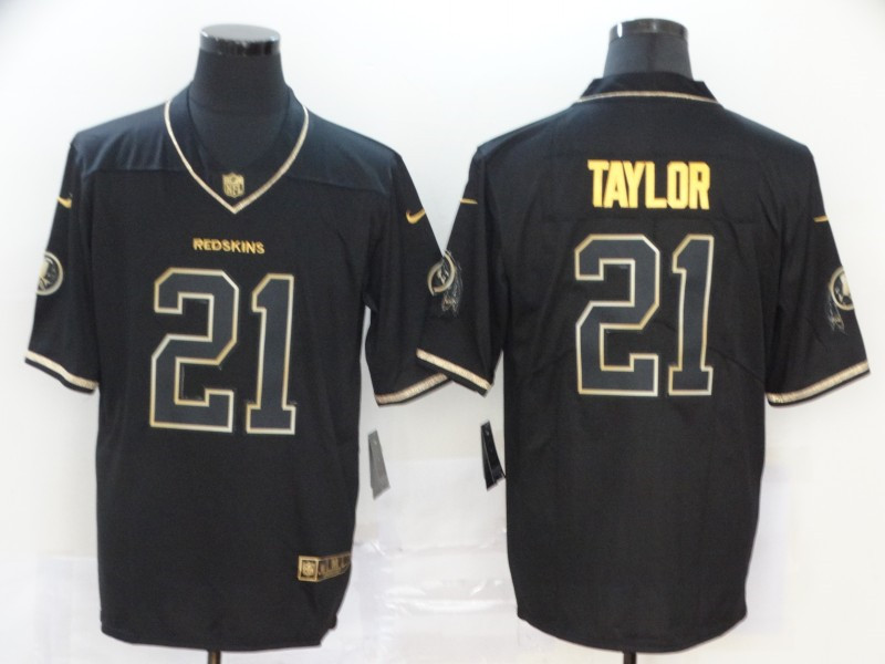 Nike Redskins 21 Sean Taylor Black Gold Vapor Untouchable Limited Jersey