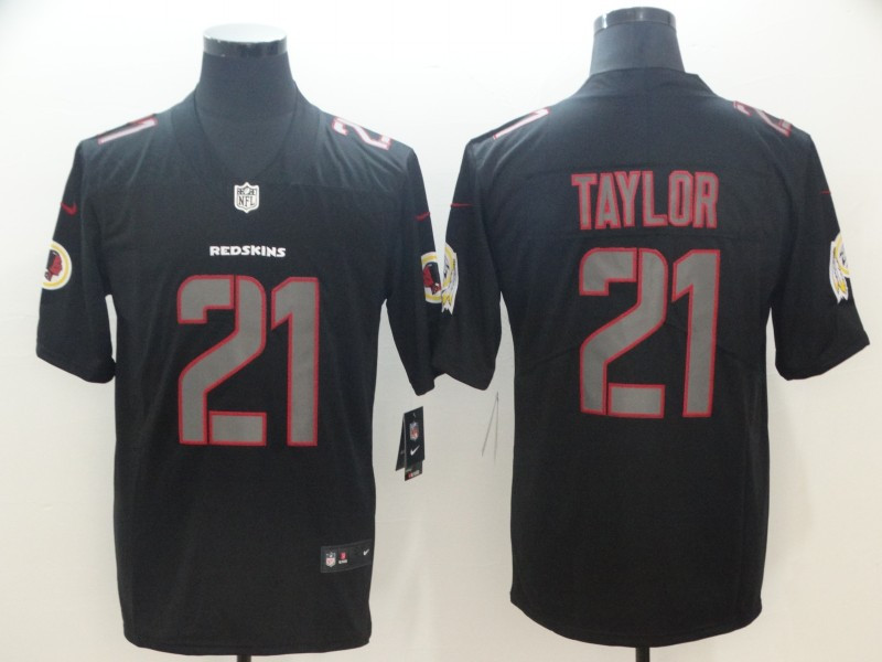  Redskins 21 Sean Taylor Black Impact Rush Limited Jersey