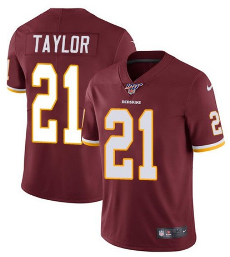Nike Redskins 21 Sean Taylor Red 100th Season Vapor Untouchable Limited Jersey