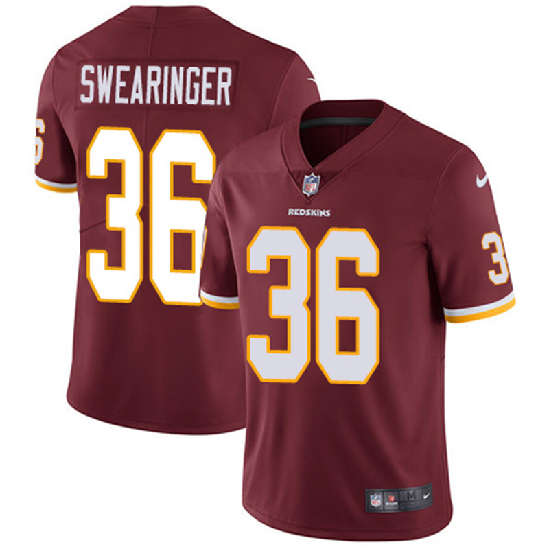  Redskins 36 D.J. Swearinger Burgundy Vapor Untouchable Limited Jersey