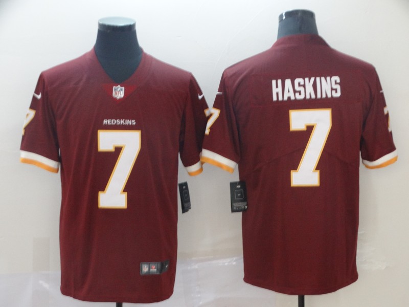 Nike Redskins 7 Dwayne Haskins Burgundy 2019 NFL Draft First Round Pick Vapor Untouchable Limited Jersey