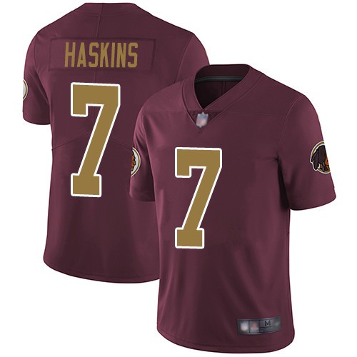 Nike Redskins 7 Dwayne Haskins Burgundy Alternate 2019 NFL Draft First Round Pick Vapor Untouchable Limited Jersey
