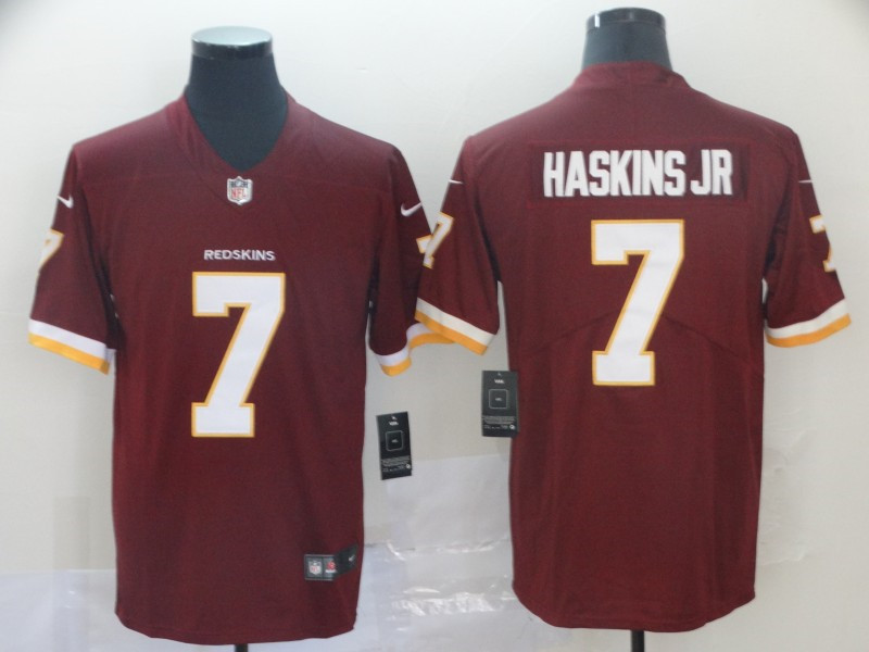Nike Redskins 7 Dwayne Haskins Jr Burgundy Vapor Untouchable Limited Jersey