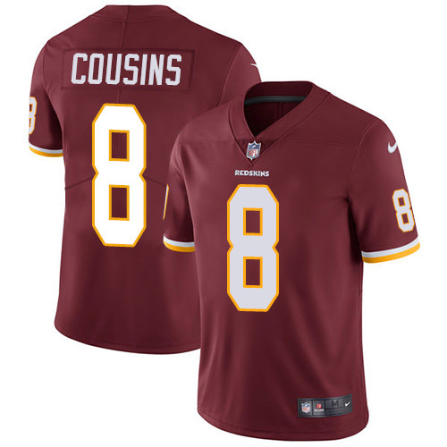  Redskins 8 Kirk Cousins Burgundy Vapor Untouchable Player Limited Jersey