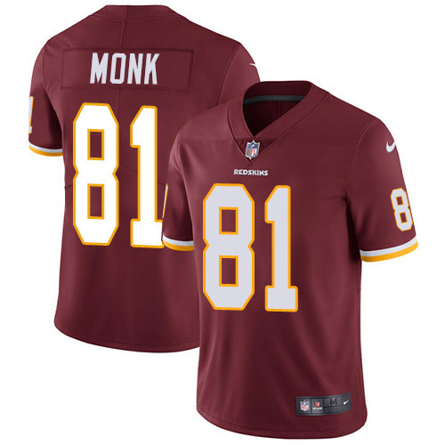  Redskins 81 Art Monk Burgundy Vapor Untouchable Player Limited Jersey