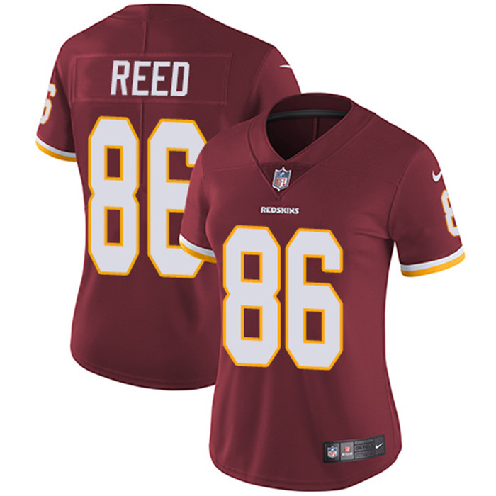  Redskins 86 Jordan Reed Burgundy Red Women Vapor Untouchable Limited Jersey