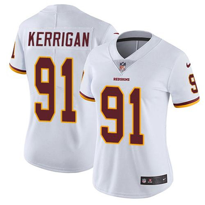  Redskins 91 Ryan Kerrigan White Women Vapor Untouchable Limited Jersey