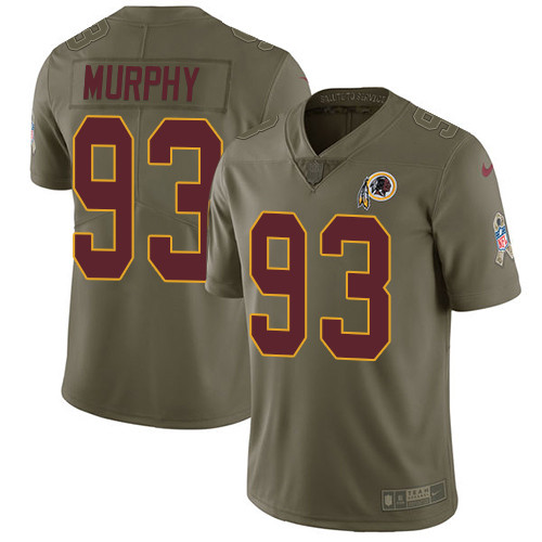  Redskins 93 Trent Murphy Olive Salute To Service Limited Jersey