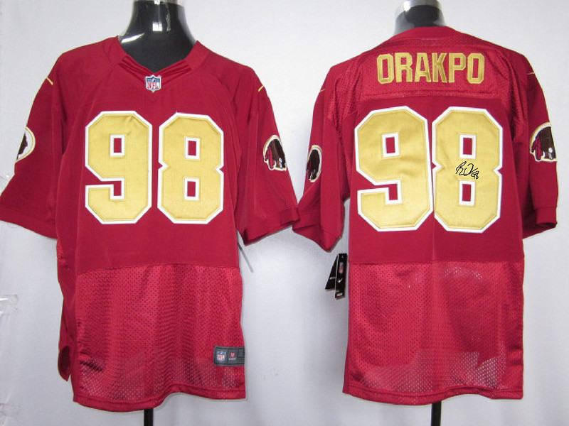  Redskins 98 Brian Orakpo Red Alternate Signature Edition Elite Jersey