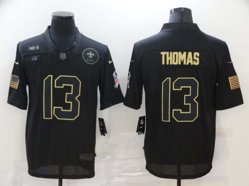 Nike Saints 13 Michael Thomas Black 2020 Salute To Service Limited Jersey