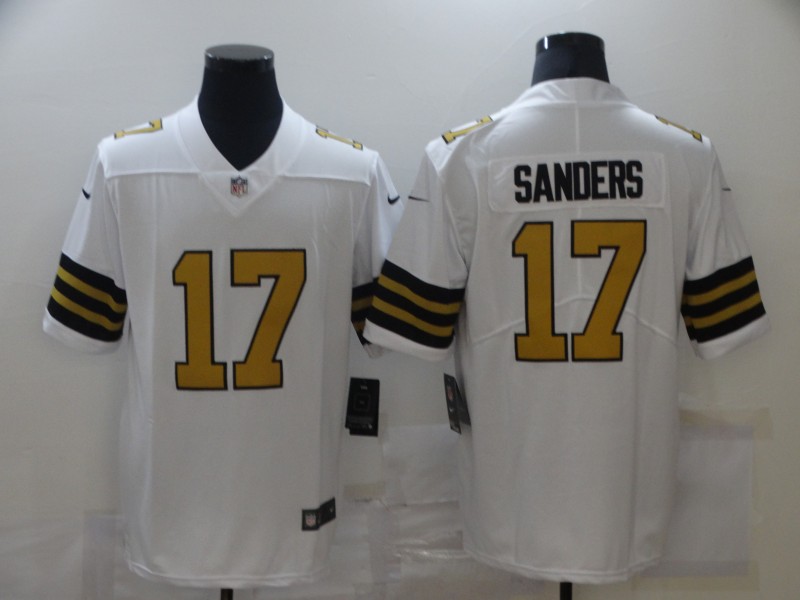 Nike Saints 17 Emmanuel Sanders White Color Rush Limited Jersey