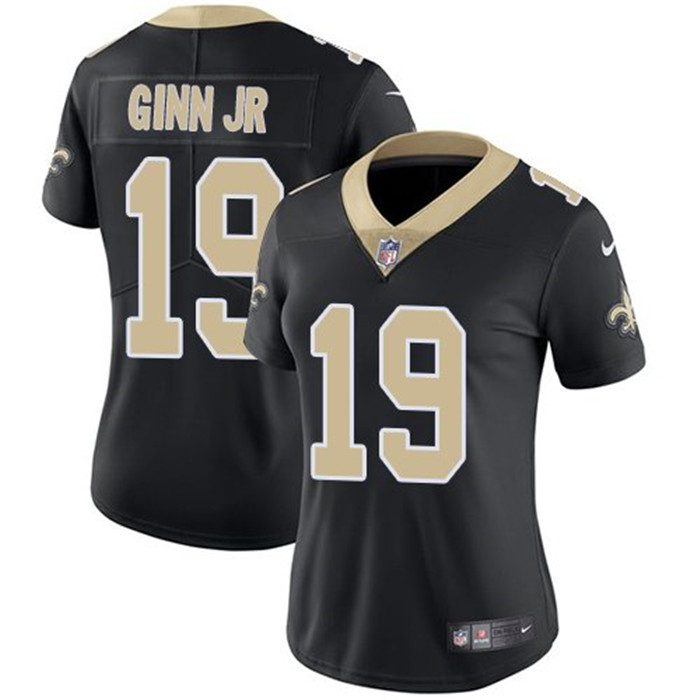  Saints 19 Ted Ginn Jr. Black Women Vapor Untouchable Limited Jersey