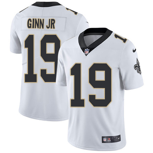  Saints 19 Ted Ginn Jr. White Vapor Untouchable Player Limited Jersey