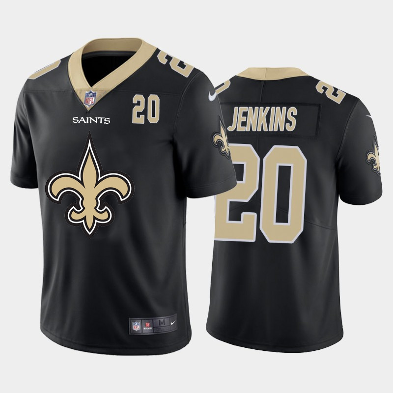 Nike Saints 20 Janoris Jenkins Black Team Big Logo Number Vapor Untouchable Limited Jersey