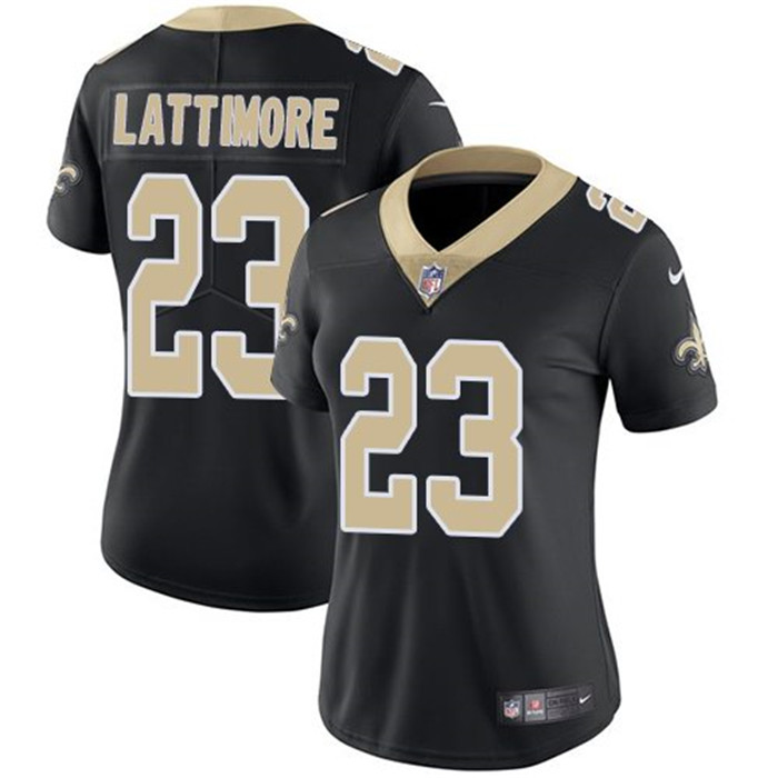  Saints 23 Marshon Lattimore Black Vapor Untouchable Limited Jersey