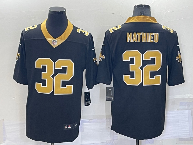 Nike Saints 33 Tyrann Mathieu Black Vapor Untouchable Limited Jersey