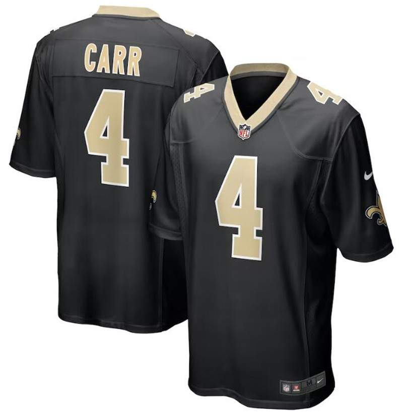 Nike Saints 4 Derek Carr Black Vapor Untouchable Limited Jersey