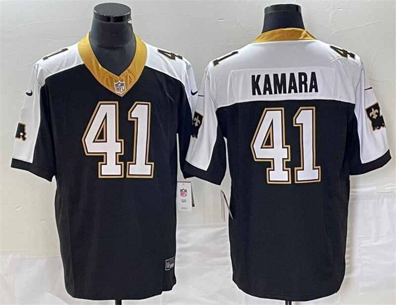 Nike Saints 41 Alvin Kamara Black F.U.S.E. 1987 Legacy Vapor Limited Jersey