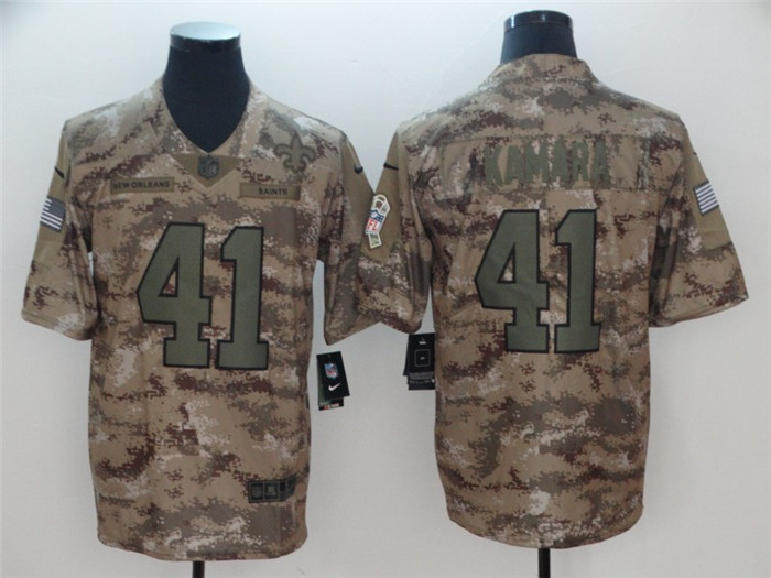  Saints 41 Alvin Kamara Camo Salute To Service Limited Jersey