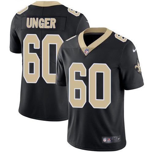  Saints 60 Max Unger Black Vapor Untouchable Limited Jersey