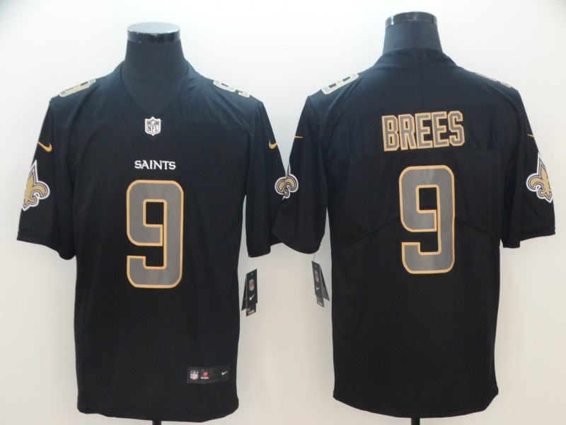  Saints 9 Drew Brees Black Impact Rush Limited Jersey