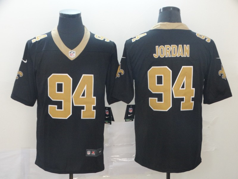  Saints 94 Cameron Jordan Black Vapor Untouchable Limited Jersey